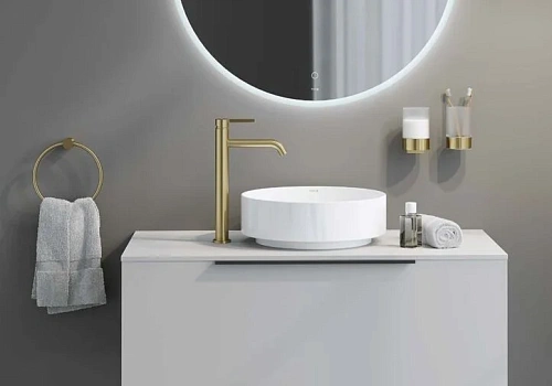 Дозатор жидкого мыла Kludi VELA R 58976N0 брашированное золото Дозатор жидкого мыла Kludi VELA R 58976N0 брашированное золото