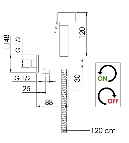 Гигиенический душ Remer 338Q332OS Гигиенический душ Remer 338Q332OS