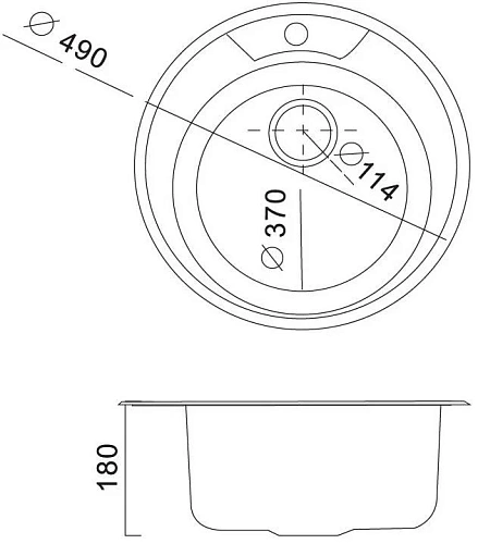 Кухонная мойка Haiba HB490-06, полированная сталь Кухонная мойка Haiba HB490-06, полированная сталь