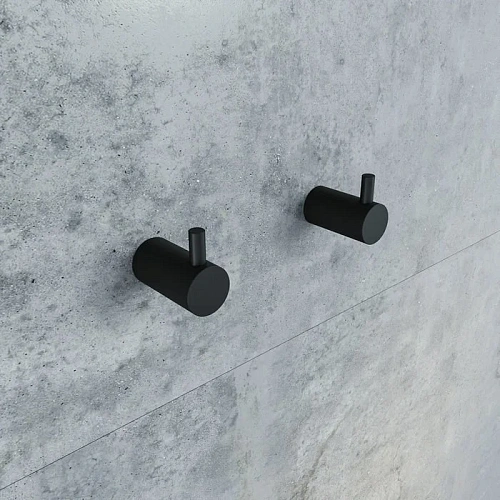 Крючок IDDIS Petite (PET2SB3i41) черный матовый Крючок IDDIS Petite (PET2SB3i41) черный матовый