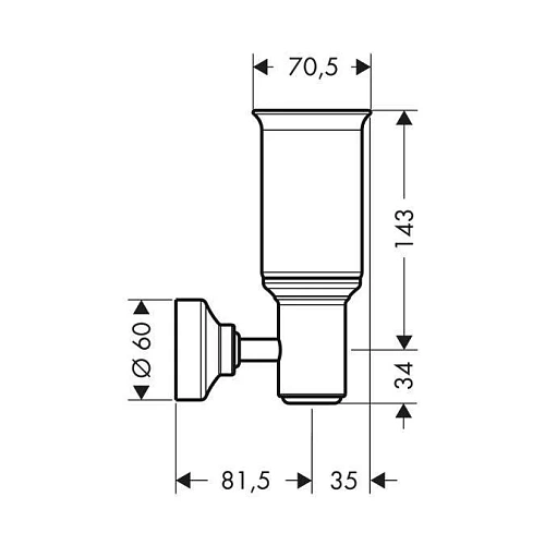 Светильник Axor Montreux 42056000 Светильник Axor Montreux 42056000