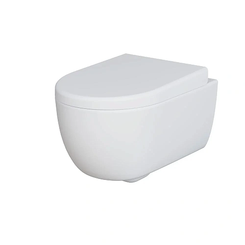 Унитаз подвесной Abner 103T20101R (545x360x330) белый матовый безободковый с толстой крышкой 103T20101R-102T20101 Унитаз подвесной Abner 103T20101R (545x360x330) белый матовый безободковый с толстой крышкой 103T20101R-102T20101