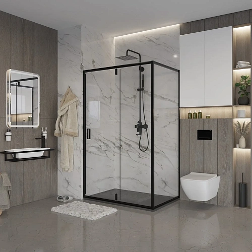 Душевой уголок Niagara Nova NG-83-11AB-A70B (110x70x195) прямоугольная, дверь распашная Душевой уголок Niagara Nova NG-83-11AB-A70B (110x70x195) прямоугольная, дверь распашная