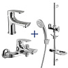Картинка анонса товара «комплект смесителей lemark plus shape lm1780c 3 в 1, хром»
