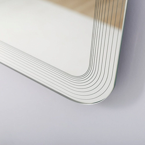 Зеркало CEZARES DUET с лазерной гравировкой подсветкой и сенсорным выключателем CZR-SPC-DUET-900-800-LED-TCH 900x800x30 Зеркало CEZARES DUET с лазерной гравировкой подсветкой и сенсорным выключателем CZR-SPC-DUET-900-800-LED-TCH 900x800x30