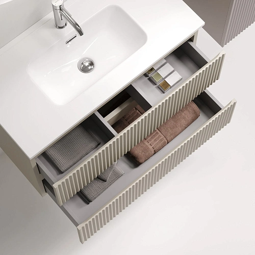 Тумба под раковину SANCOS Snob SNR80/39CE R 790х390х500 Beige Soft подвесная Тумба под раковину SANCOS Snob SNR80/39CE R 790х390х500 Beige Soft подвесная