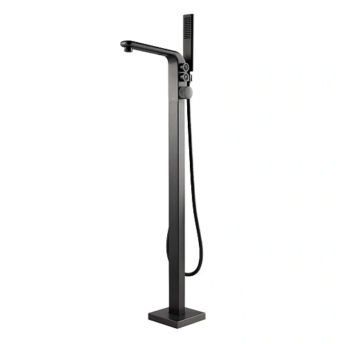 Смеситель для ванны Black&White U7642GM напольный Смеситель для ванны Black&White U7642GM напольный