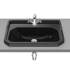 Раковина Roca Carmen накладная 60х45, 1 отверстие для смесителя, черный 3270A5560 Раковина Roca Carmen накладная 60х45, 1 отверстие для смесителя, черный 3270A5560