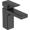 Смеситель для раковины Hansgrohe Vernis Shape 100, без сливного набора 71569670, матовый черный