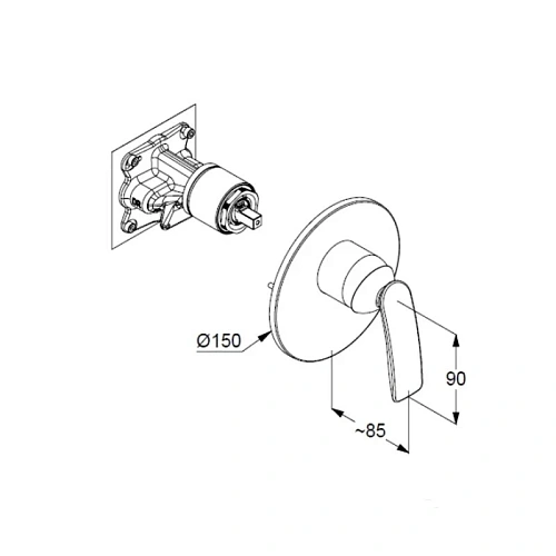 Смеситель для душа Kludi BALANCE 527559175 белый/хром Смеситель для душа Kludi BALANCE 527559175 белый/хром