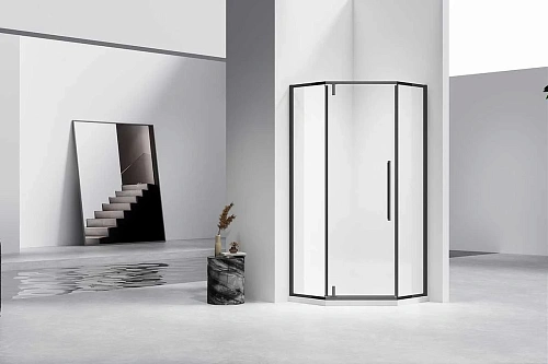 Душевой уголок Vincea Slim-N VSP-4SN900CLB, 900x900, черный, стекло прозрачное Душевой уголок Vincea Slim-N VSP-4SN900CLB, 900x900, черный, стекло прозрачное