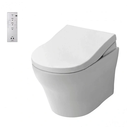 Унитаз SMART Toto МН CW162Y безободковый, Крышка-сиденье с функцией биде TCF4732G Унитаз SMART Toto МН CW162Y безободковый, Крышка-сиденье с функцией биде TCF4732G