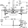 Смеситель для раковины GROHE Atrio New, монтаж на бортик, суперсталь (20009DC3) на 3 отверстия Смеситель для раковины GROHE Atrio New, монтаж на бортик, суперсталь (20009DC3) на 3 отверстия