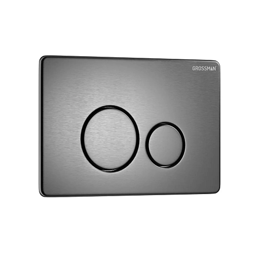 Клавиша смыва GROSSMAN Style 700.K31.05.42M.42M графит сатиновый Клавиша смыва GROSSMAN Style 700.K31.05.42M.42M графит сатиновый