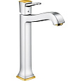 Смеситель для раковины Hansgrohe Metropol Classic 31303090, золото/хром Смеситель для раковины Hansgrohe Metropol Classic 31303090, золото/хром