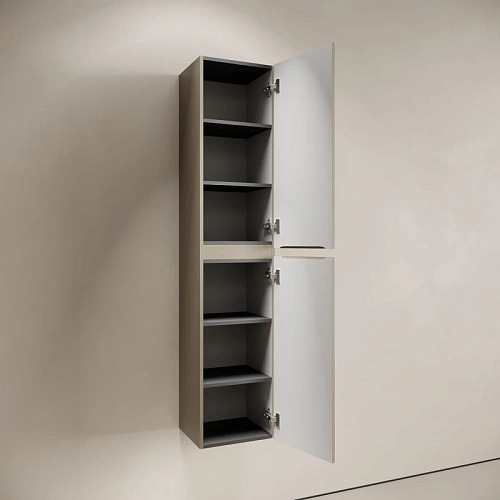 Шкаф-пенал SANCOS Code PCD35GB 350х350х1650 мм серо-бежевый, подвесной Шкаф-пенал SANCOS Code PCD35GB 350х350х1650 мм серо-бежевый, подвесной