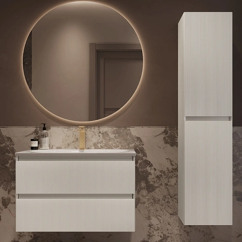Тумба под раковину Vincea Welle 800 подвесная, белый матовый софт-тач Тумба под раковину Vincea Welle 800 подвесная, белый матовый софт-тач