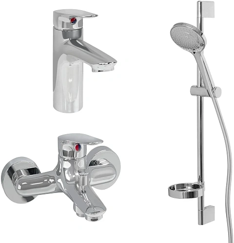 Комплект смесителей Jacob Delafon Elite E32911RU-CP 3 в 1 Комплект смесителей Jacob Delafon Elite E32911RU-CP 3 в 1