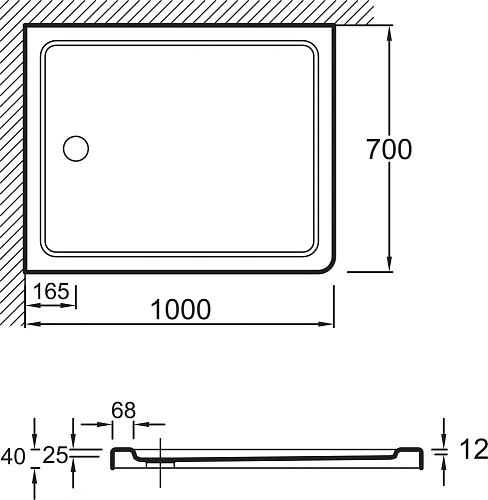 Душевой поддон Jacob Delafon Flight E62484-00 100x100 см Душевой поддон Jacob Delafon Flight E62484-00 100x100 см