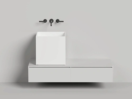 Раковина Salini ARMONIA SQUARE 03 покраска по RAL полностью 130523MF 450x450 накладная S-Stone Раковина Salini ARMONIA SQUARE 03 покраска по RAL полностью 130523MF 450x450 накладная S-Stone