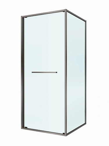 Душевой уголок CEZARES LUX-AH-FS-1-90/100-C-GM 90x100 см, профиль оружейная сталь, стекло прозрачное Душевой уголок CEZARES LUX-AH-FS-1-90/100-C-GM 90x100 см, профиль оружейная сталь, стекло прозрачное