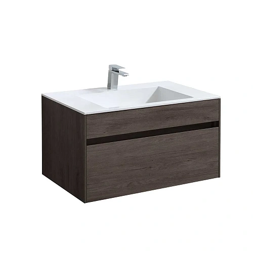 Тумба под раковину Vincea Chiara 800 подвесная, 1 выкатной ящик soft-close, R.Oak VMC-2C800RO Тумба под раковину Vincea Chiara 800 подвесная, 1 выкатной ящик soft-close, R.Oak VMC-2C800RO