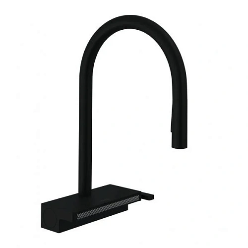 Смеситель для кухни Hansgrohe 170, с вытяжным душем, 3jet 73837670, матовый черный Смеситель для кухни Hansgrohe 170, с вытяжным душем, 3jet 73837670, матовый черный