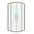 Душевой уголок GROSSMAN Cosmo 301.K33.02.9090.32.00 (90x90x195) полукруг,раздвижн,золото сатин,стекло прозрач Душевой уголок GROSSMAN Cosmo 301.K33.02.9090.32.00 (90x90x195) полукруг,раздвижн,золото сатин,стекло прозрач