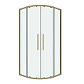 Душевой уголок GROSSMAN Cosmo 301.K33.02.9090.32.00 (90x90x195) полукруг,раздвижн,золото сатин,стекло прозрач Душевой уголок GROSSMAN Cosmo 301.K33.02.9090.32.00 (90x90x195) полукруг,раздвижн,золото сатин,стекло прозрач