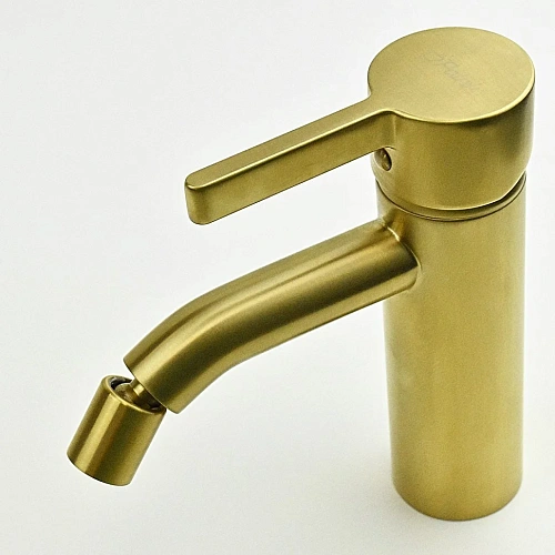 Смеситель для биде Paini Brera 74PJ304 без донного клапана, золото матовое Смеситель для биде Paini Brera 74PJ304 без донного клапана, золото матовое