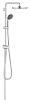 Душевая система GROHE Vitalio Start 250, хром (26817000) с переключателем настенного монтажа