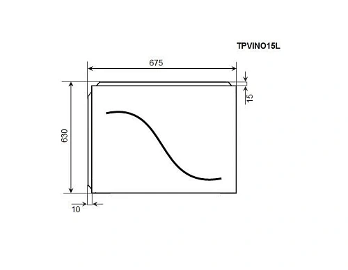 Экран для ванны торцевой Timo TPVINO15L 67,5 см Экран для ванны торцевой Timo TPVINO15L 67,5 см