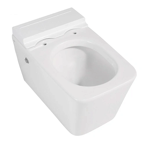Унитаз подвесной ABBER Rechteck AC1202P белый с импульсным смывом с крышкой микролифт Унитаз подвесной ABBER Rechteck AC1202P белый с импульсным смывом с крышкой микролифт