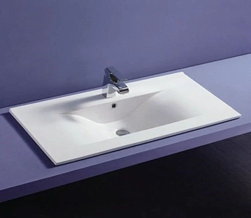 Раковина CeramaLux JY-807-90 врезная, белый Раковина CeramaLux JY-807-90 врезная, белый