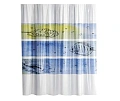 Штора для ванны WasserKRAFT Inn SC-43101 белый/синий Штора для ванны WasserKRAFT Inn SC-43101 белый/синий