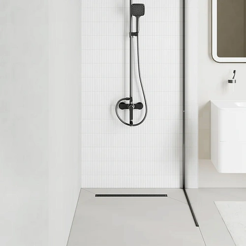 Душевой лоток IDDIS Perfex (975B6GM20DZ) комбинированный затвор, 600мм, графит Душевой лоток IDDIS Perfex (975B6GM20DZ) комбинированный затвор, 600мм, графит