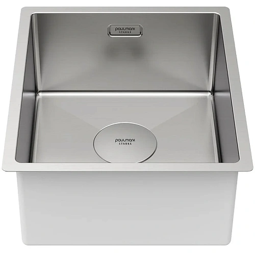 Кухонная мойка Paulmark NEXT 38 UNI, PM213844-BS, брашированная нерж.сталь, 380х440мм 1,2мм Кухонная мойка Paulmark NEXT 38 UNI, PM213844-BS, брашированная нерж.сталь, 380х440мм 1,2мм