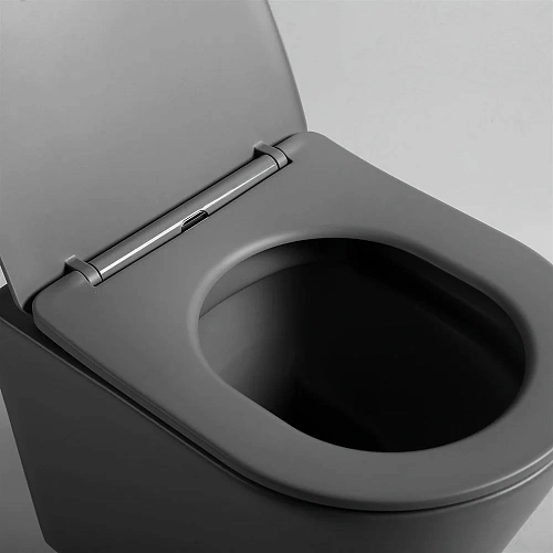 Унитаз подвесной Vincea Piatti VT1-11SMA, цвет антрацит матовый, ультратонкое soft-close сиденье Унитаз подвесной Vincea Piatti VT1-11SMA, цвет антрацит матовый, ультратонкое soft-close сиденье