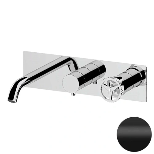 Смеситель для ванны Remer Chrono CH54D3NO, черный матовый Смеситель для ванны Remer Chrono CH54D3NO, черный матовый