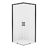 Картинка анонса товара «душевой уголок new trendy prime black 100x90x200 d-0316a/d-0315a (черный)»
