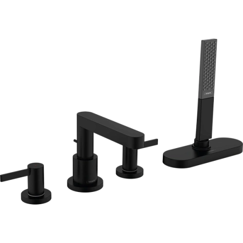 Смеситель на борт ванны Hansgrohe Finoris на борт ванны, на 4 отверстия, с sBox 76444670, матовый че Смеситель на борт ванны Hansgrohe Finoris на борт ванны, на 4 отверстия, с sBox 76444670, матовый че