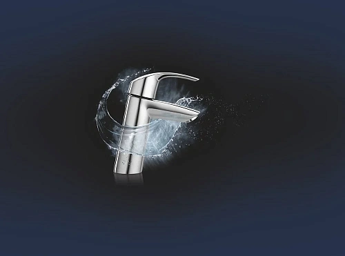 Смеситель для раковины GROHE Eurosmart, средний излив, хром (23324001) Смеситель для раковины GROHE Eurosmart, средний излив, хром (23324001)