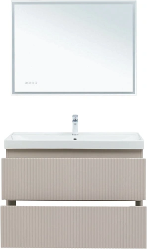 Тумба под раковину Aquanet Джейн Flat 90 00343978 бежевый Тумба под раковину Aquanet Джейн Flat 90 00343978 бежевый