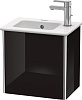 Картинка анонса товара «тумба под раковину duravit xsquare xs4170l4040 подвесная 41 см черный глянцевый»