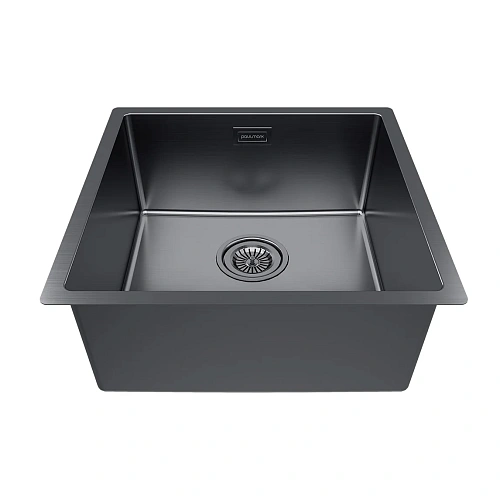 Кухонная мойка Paulmark LASSAN 44 UN LA44-GM, вороненая сталь, 440х440мм Кухонная мойка Paulmark LASSAN 44 UN LA44-GM, вороненая сталь, 440х440мм