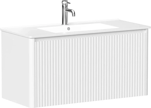 Тумба под раковину Allen Brau Gravity 100 1.370018.WM белый матовый Тумба под раковину Allen Brau Gravity 100 1.370018.WM белый матовый