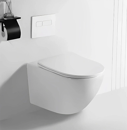 Унитаз подвесной Ceruttispa SELLA Aria CT7183 безободковый, сиденье микролифт Унитаз подвесной Ceruttispa SELLA Aria CT7183 безободковый, сиденье микролифт