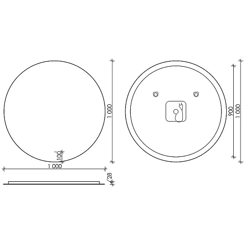 Зеркало Sancos Sfera SF1000 Зеркало Sancos Sfera SF1000