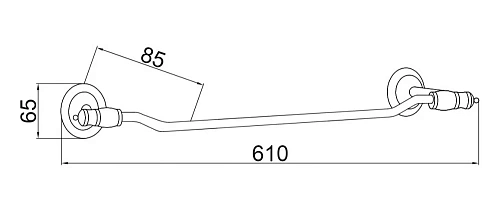 Полотенцедержатель Boheme Palazzo 10102 Полотенцедержатель Boheme Palazzo 10102