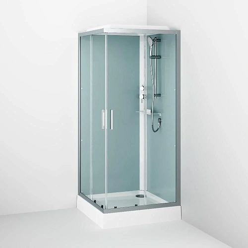 Душевая кабина AM.PM Gem W90C-403-090MT 90x90, профиль хром матовый, стекло прозрачное Душевая кабина AM.PM Gem W90C-403-090MT 90x90, профиль хром матовый, стекло прозрачное